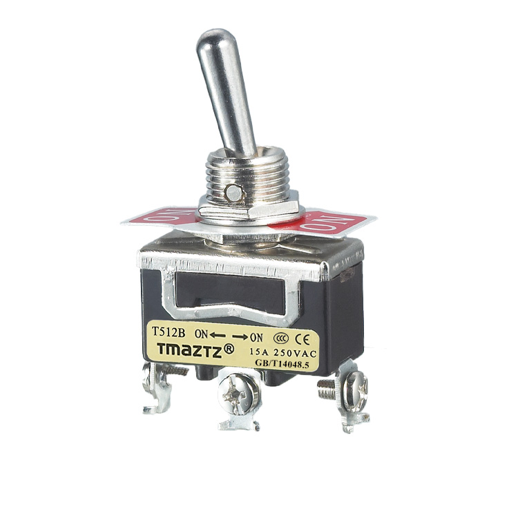T512B  T5R12B ON-ON 3螺丝端子中停型钮子开关